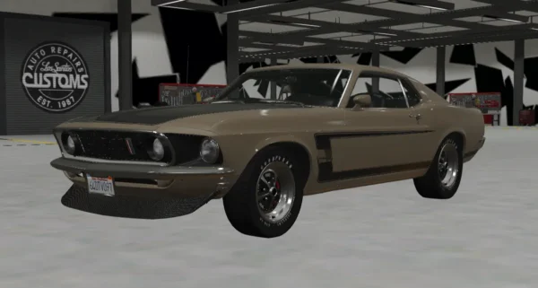 Ford Mustang Boss (302) 1970 DEBADGED - FIVEM READY - ADDON