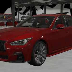 Infiniti Q50 Red Sport 400 2023 DEBADGED - FIVEM READY - ADDON