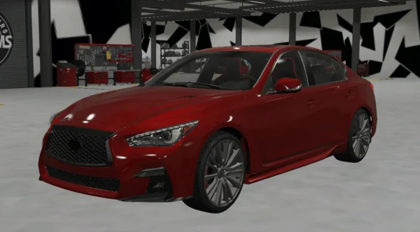 Infiniti Q50 Red Sport 400 2023 DEBADGED - FIVEM READY - ADDON
