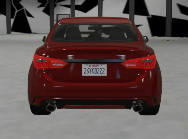 Infiniti Q50 Red Sport 400 2023 DEBADGED - FIVEM READY - ADDON - Image 4