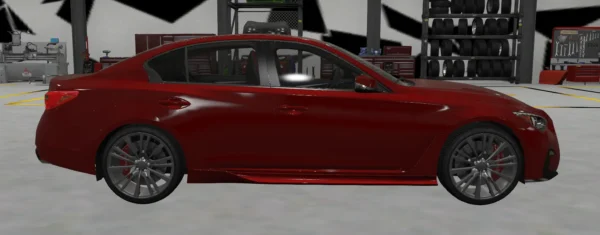 Infiniti Q50 Red Sport 400 2023 DEBADGED - FIVEM READY - ADDON - Image 3